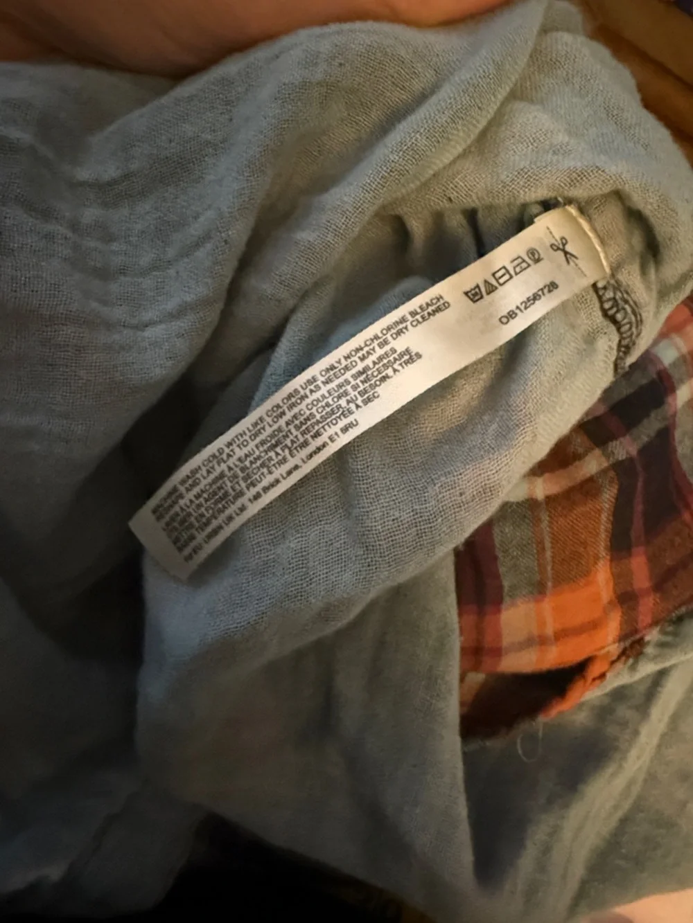 Intimately by free people colorless Plaid Button-Up Shirt. - Picture 7 of 7